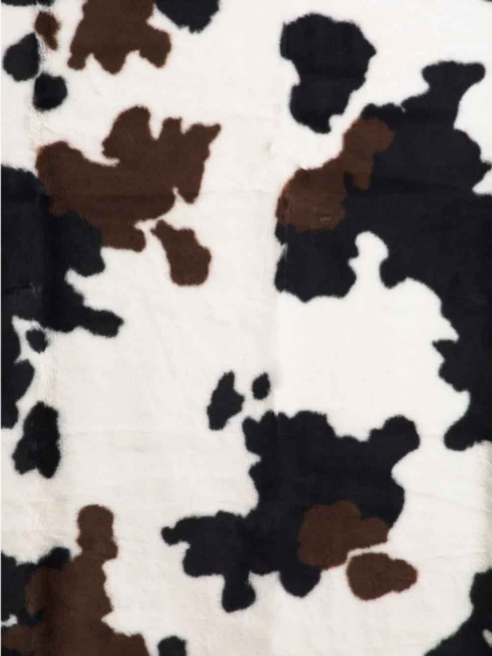 RACHEL ZOE Cow Print Faux Fur Throw